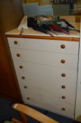 Six Drawer Cream Bedroom Chest