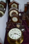Ships Style Clock, Vintage Mantel Clocks, etc. (So