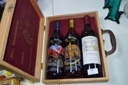 Three Bottles of Anniversary Wine