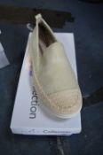 Luna Collection Ladies Deck Shoe (Beige) Size: 6