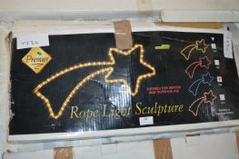 Flashing Star Rope Light Sculpture