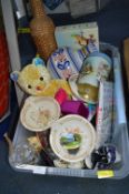 Teddies, Vases, Writing Sets, etc.