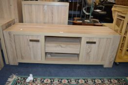 Light Oak Effect TV Stand