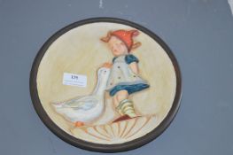 Goose Girl Wall Plaque
