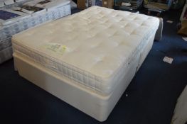 Double Divan Bed with House of Fraiser Hypnos Matt