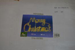 Merry Christmas Rope Light Sign 100x60cm