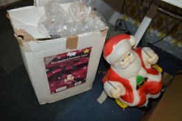 Light Up Parachute Santa