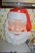 Large Light Up Santa Head