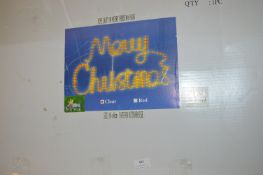 Merry Christmas Rope Light Sign 100x60cm