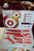 Swissline Premium 5pc Knife Set (Red)