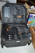Worx Carry Case Tool Kit; Drill Bit, etc.
