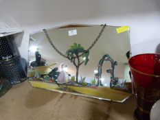 Hand Painted Vintage Mirror