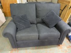 Two Seat Black Sofa