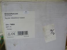 Chrome Signelle 1500x500mm Radiator