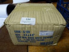 *Box of 1000 Grip Seal Bags