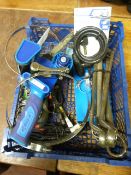 *Box of Spanners, Jubilee Clips, Tape Dispenser, Bi