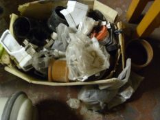 Box of Plastic Guttering Joints, etc.