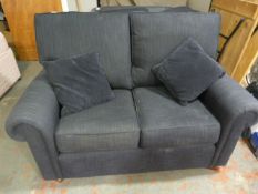 Two Seat Black Sofa