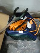 Four Storage Tubs, Sheers and an Extension Lead