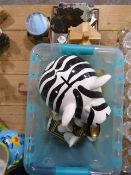 Mixed Collection Including Executive Desk Toy, Large Piggy Bank, etc.