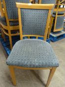 Twenty Spotted Grey Upholstered Dining Chairs