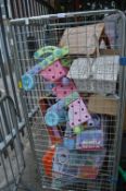Cage Lot of Children's Toys and School Projects