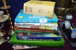 Cricket Books Including Wisden etc.