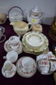Vintage China Part Tea Sets, etc.