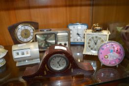 Seven Retro Alarm Clocks, etc.