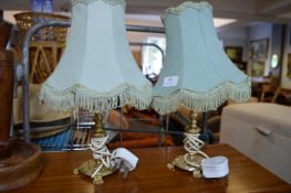 Pair of Brass Table Lamps