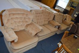 William Barrett Light Gold Upholstered Four Piece