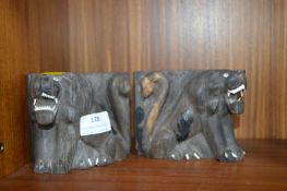 Pair of Chinese Dragon Bookends