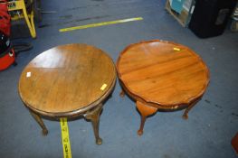 Two Circular Coffee Tables