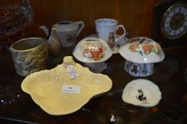 Pottery Money Boxes, Dishes, etc.