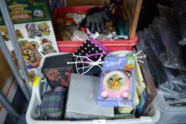 Two Tubs of Household Goods, Decorative Items, Orn