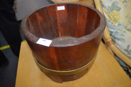Barrel Style Wooden Planter