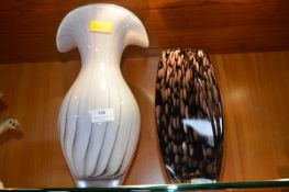 Two Art Glass Vases