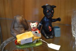 Aynsley Monkey plus Comical Bonzo Figure, etc.