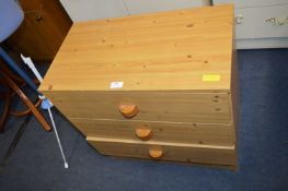 Three Drawer Bedroom Chest