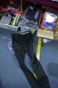 Sixteen Benchmark Workwear Black Trousers Size: 30T