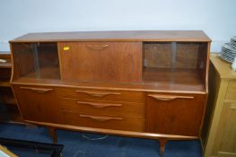 Retro Teak Sideboard with Drop Down Drinks Cabinet