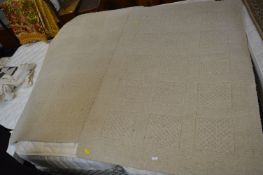 Two 100% Wool Oatmeal Rugs 120x180cm