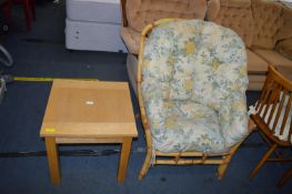 Bamboo Conservatory Chair and a Coffee table