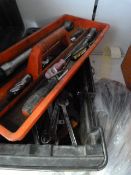 Toolbox and Contents Including Stillsons and Spann