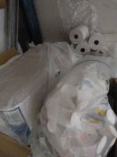 Box of Till Rolls, Stickers, Menu Pads, etc.