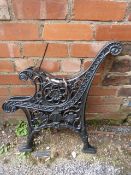 Pair of Cast Iron Bench Ends