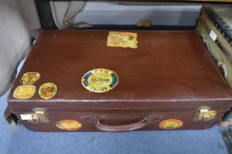 Vintage Leather Suitcase