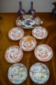 Chinese and Japanese Dishes, Vases, etc.