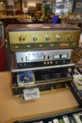 Three 8-Track Audio Tape Players plus Amplifier