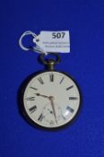 Hallmarked Sterling Silver Pocket Watch